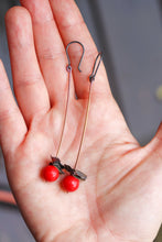 Coral Leaf Earrings