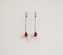 Coral Leaf Earrings