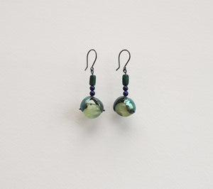 Green&Blue Hook Earrings